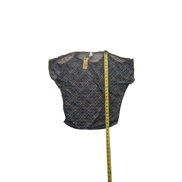 LARA FASHION WOMENS PULLOVER Black BLOUSE One Size - Picture 5 of 7